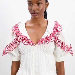 Caroline blouse - cherries
